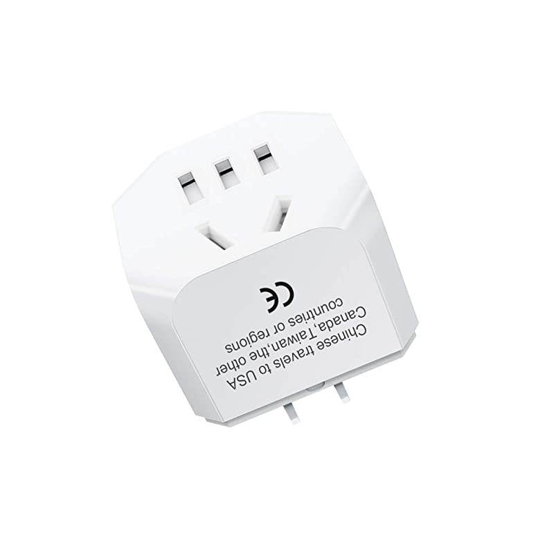 USA, Canada, Japan, Thailand Travel Plug Adapter by , Convert Australia, China, New Zealand to USA Socket -Type B- Compact & Safe Universal Grounded Pin USA Adapter Plug to Australia Black