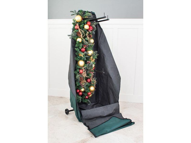 Tree Keeper Christmas Garland & Wreath Protective Deluxe Rolling Storage Bag - Holds 4 Large Garlands & 2 Wreaths
