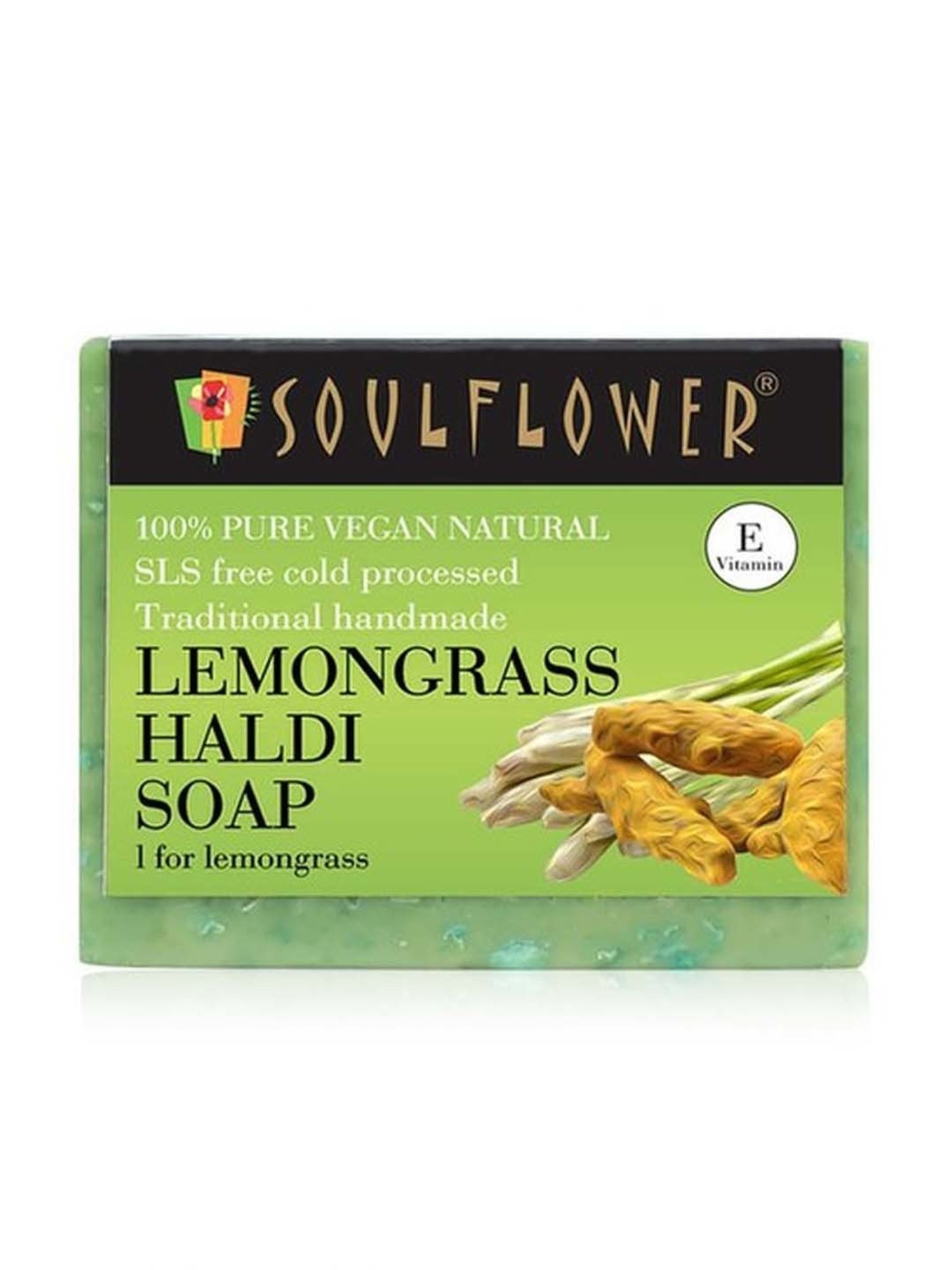 Soulflower Lemongrass Haldi Soap - 150 gm