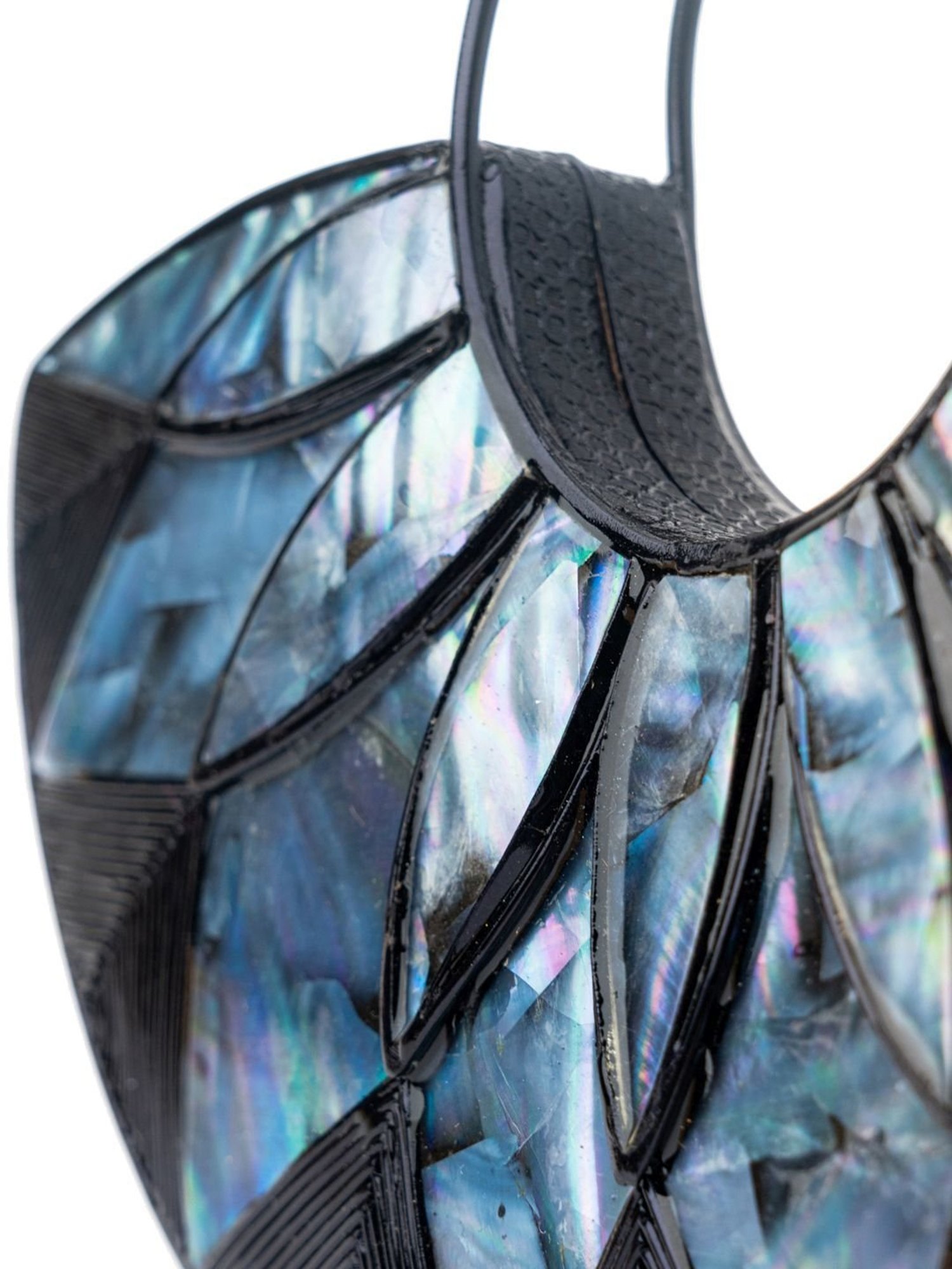 NR by Nidhi Rathi Black Metal Clutch