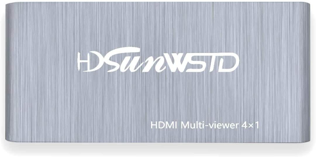 1080P HDMI 4x1 Quad Multi-viewer Segmentation Converter Screen Splitter Compliant with HDMI 1.3a