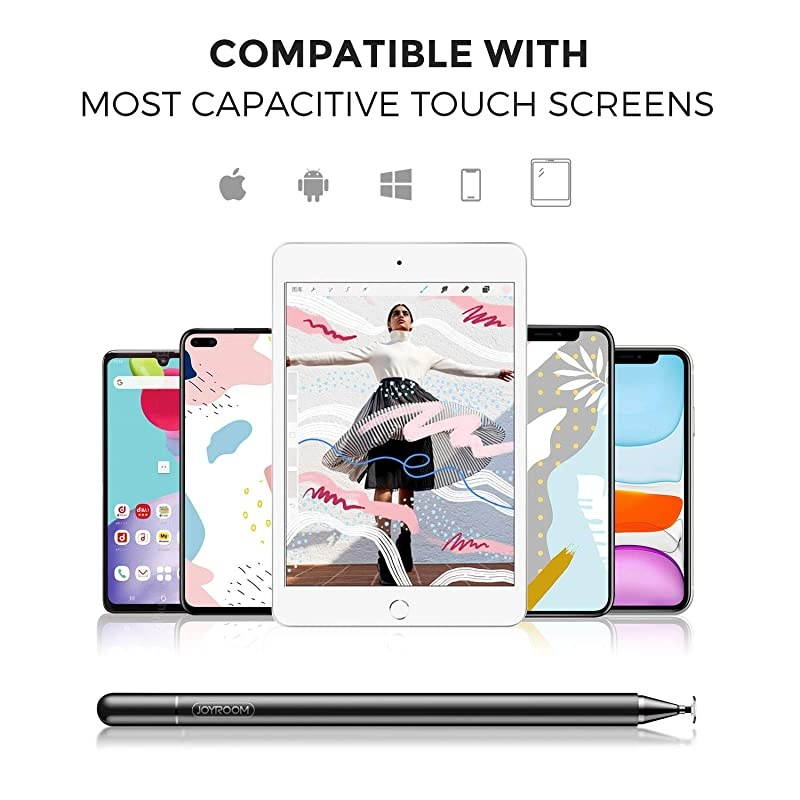 Stylus Pen for iPad Capacitive Pencil for Kid Student Drawing Writing High Sensitivity with Artist GlovePalm Rejection for Touch Screen Devices Tablet Smartphone Black