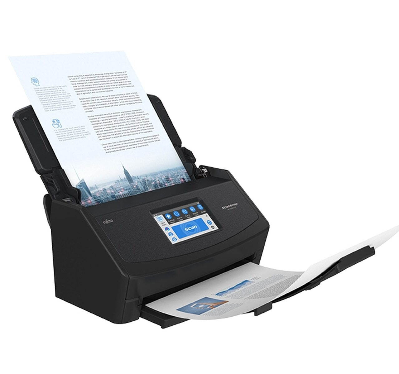 Fujitsu ScanSnap iX1600 Deluxe Color Duplex Document Scanner Black