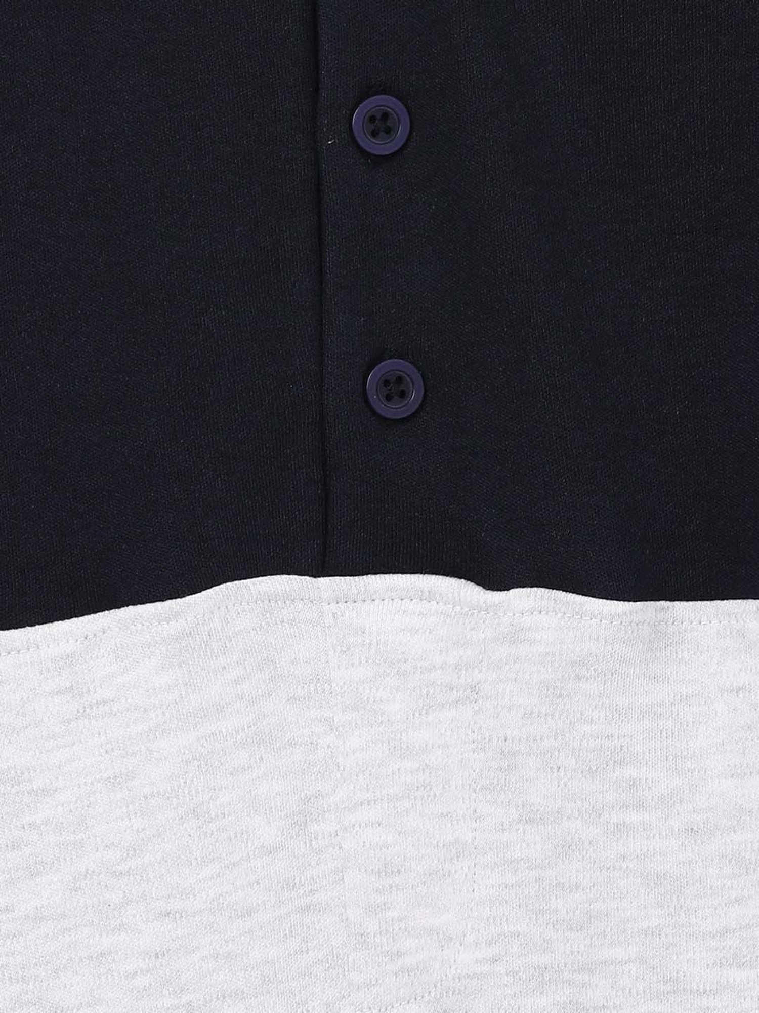 Juniors by Lifestyle Boys Navy & Grey Cotton Color Block Full Sleeves Sleepsuit