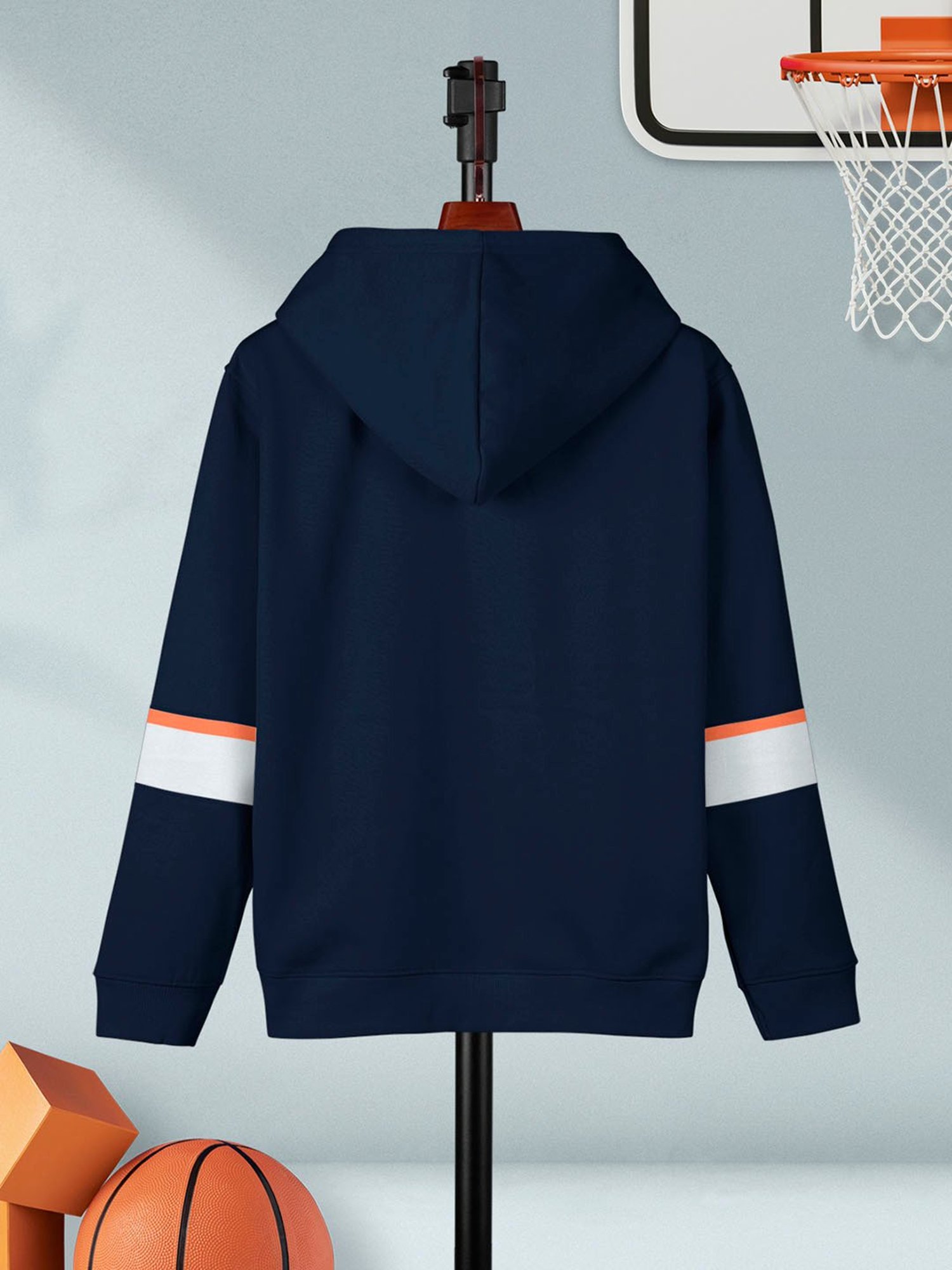 HELLCAT Kids Navy Graphic Print Full Sleeves Sweatshirt