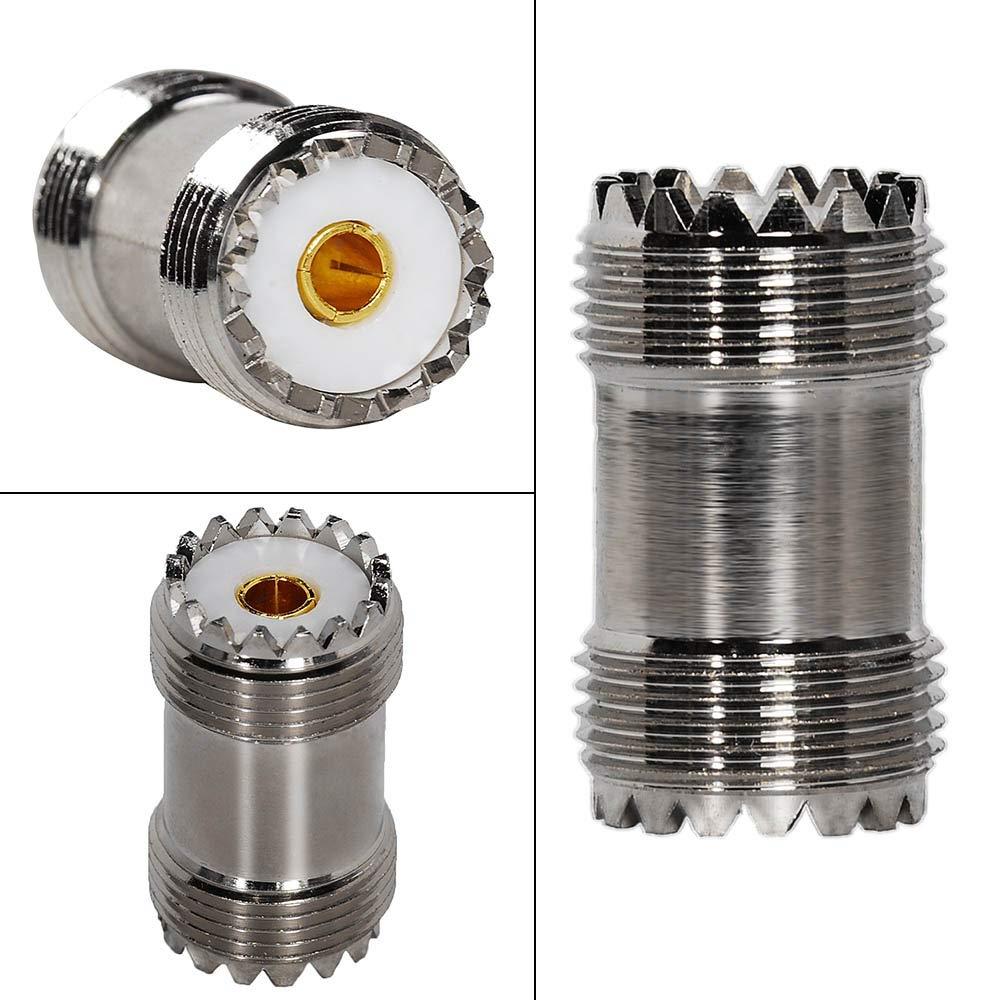 Eagles 6feet rg58 Coax Cable with UHF Male PL259 to UHF Male PL259 connectors, PL-259 UHF Female to UHF Female Coax Adapter