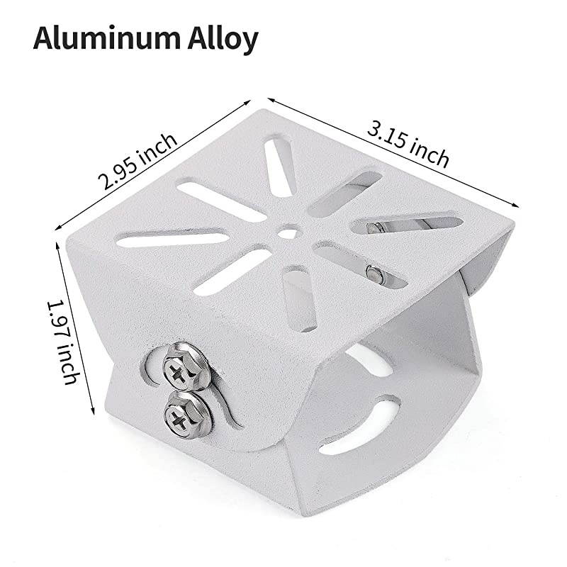 Adjustable Angle IndoorOutdoor Mount for Ring Spotlight Cam Wired Ring Spotlight Cam Battery Aluminum Alloy Material 1Pack White
