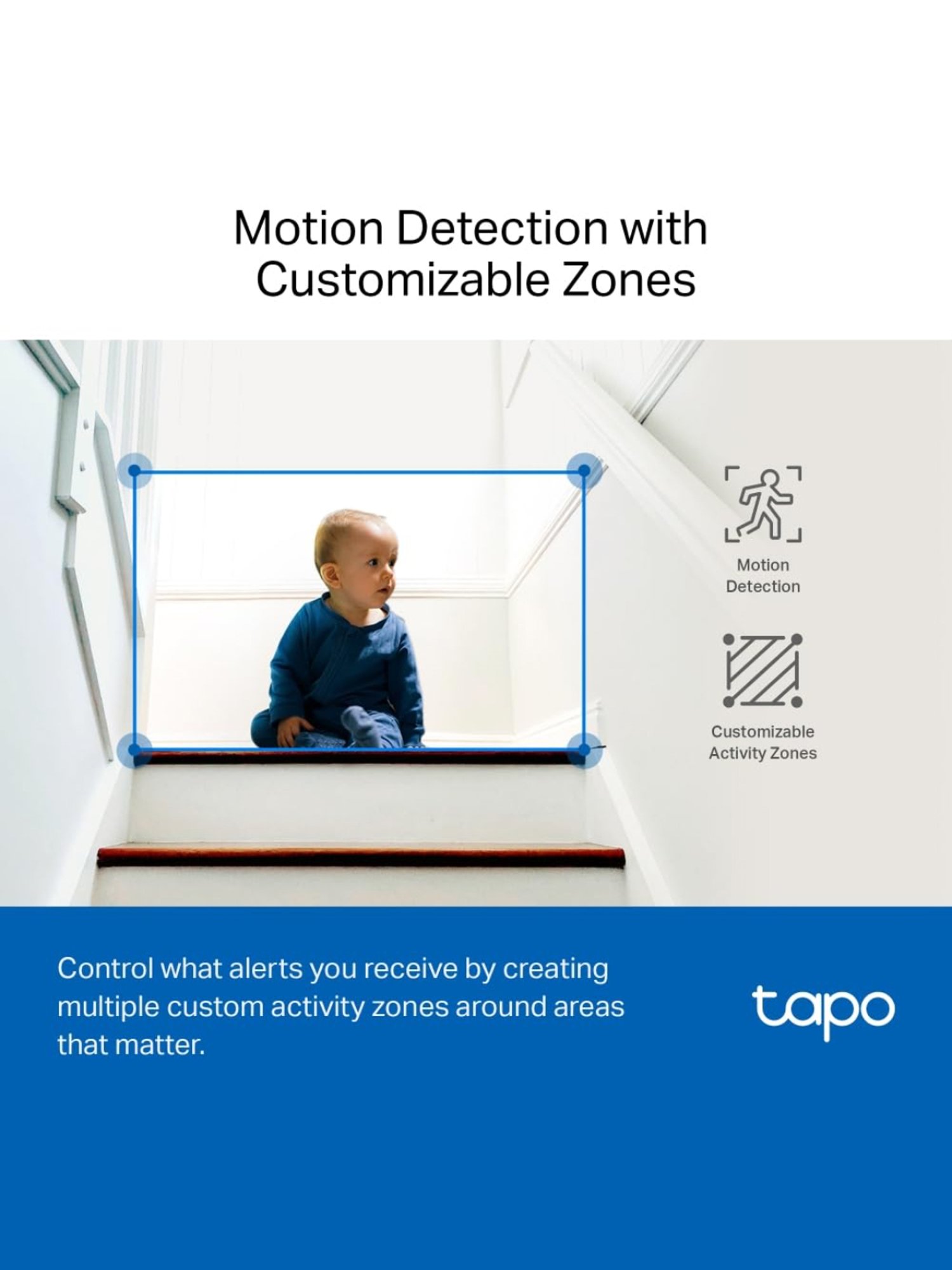 TP-LINK Tapo C220 Pan, Tilt Smart AI 2K 4MP QHD 1440p Home Security Wi-Fi Camera (White)