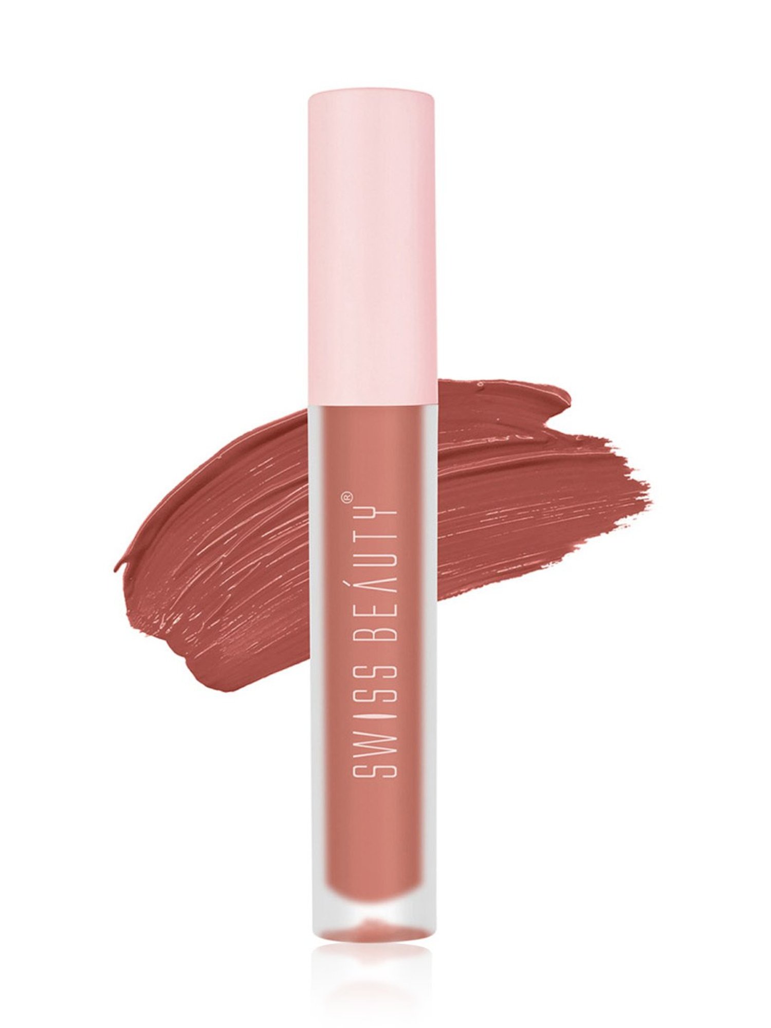 SWISS BEAUTY Super Matte Liquid Lipstick Caramel Nude - 3.5 ml