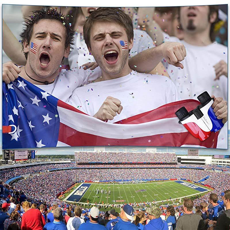 10X25 Small Compact Lightweight Binoculars with Clear Vision, Easy Focus, Colorful Durable Binoculars for Adults Kids Bird Watching, Safari, Hiking, Travel, Concerts, Opera, Sport Games