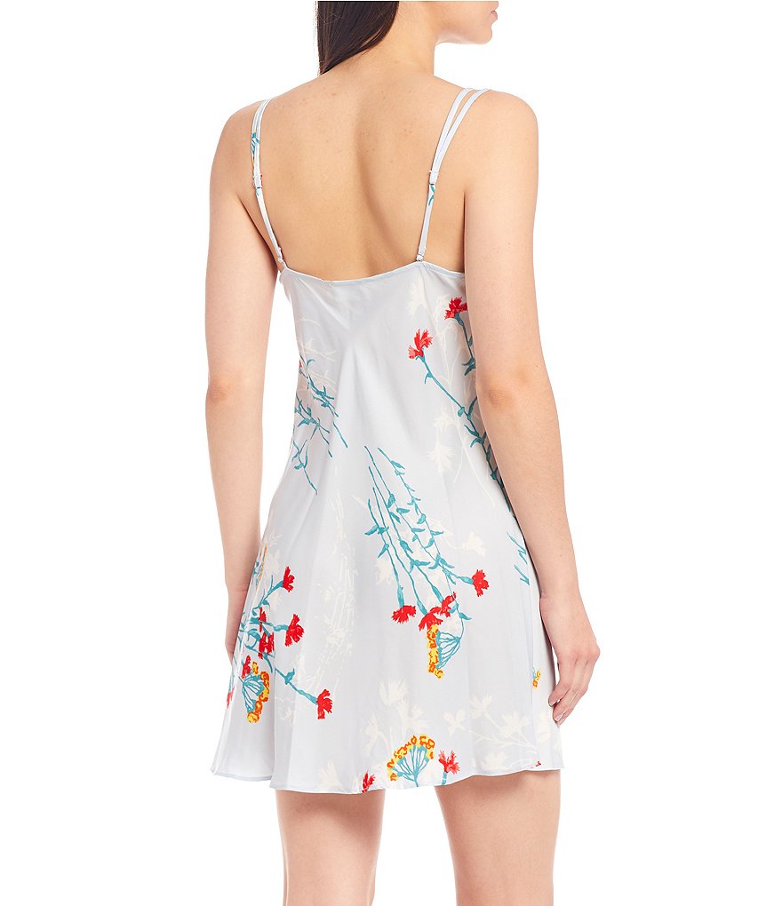 Eileen West Floral Printed Lawn Woven Short Nightgown