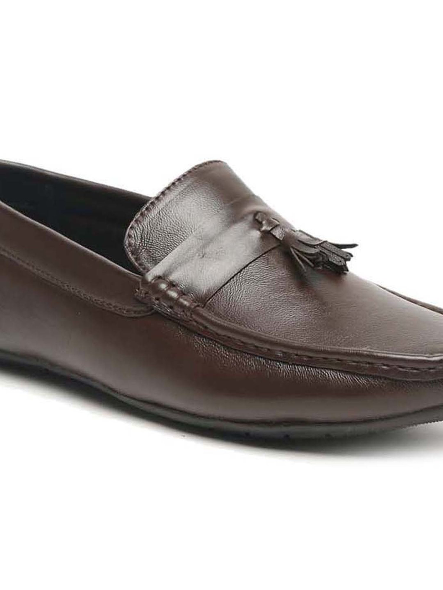 Teakwood Leathers Men's Brown Formal Moccasins