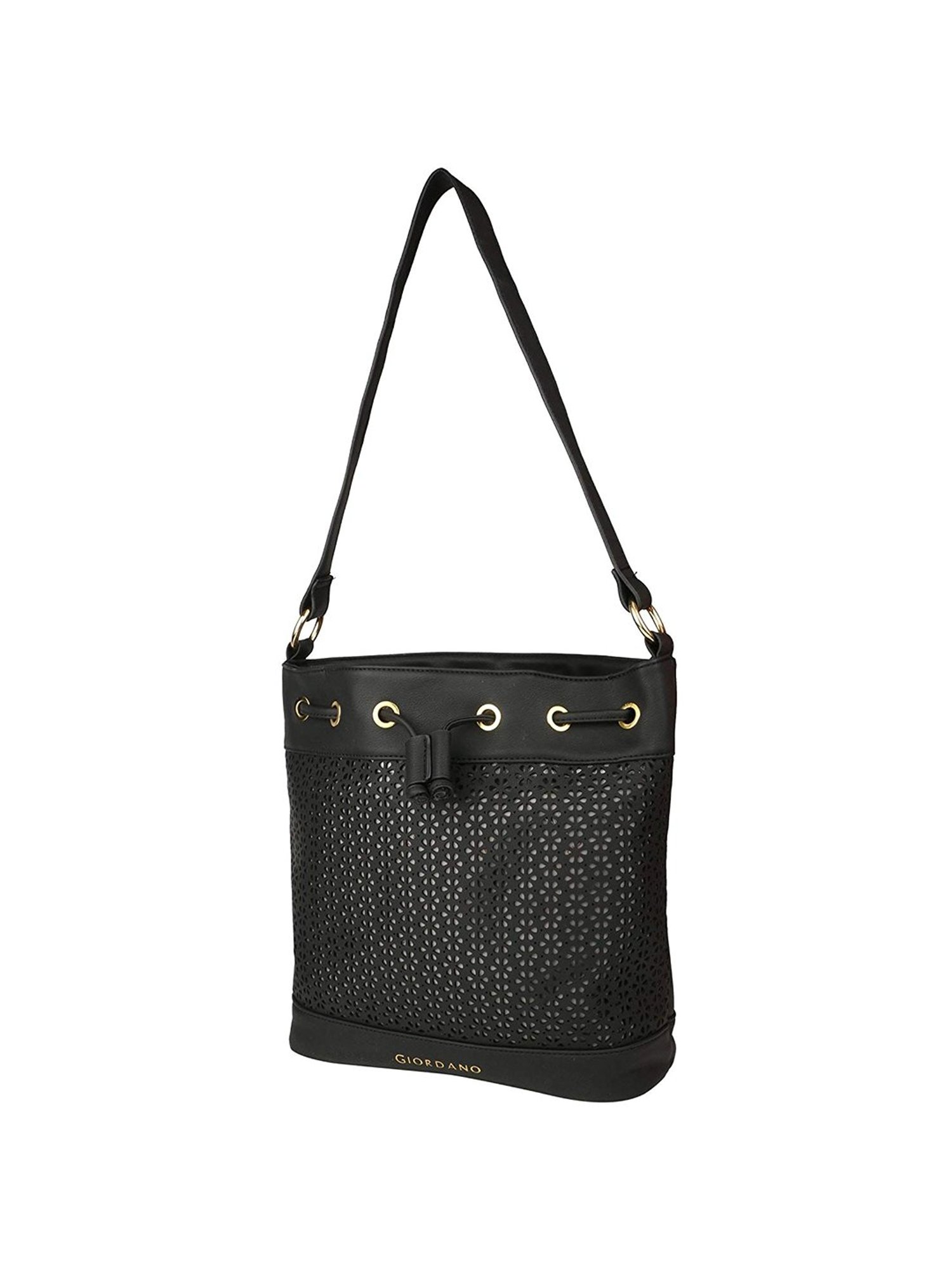 Tohl Avon Black Solid Medium Handbag