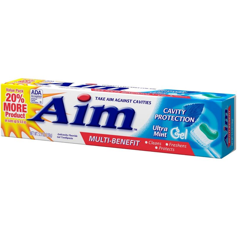AIM Cavity Protection Toothpaste Ultra Mint Gel - 5.5oz.