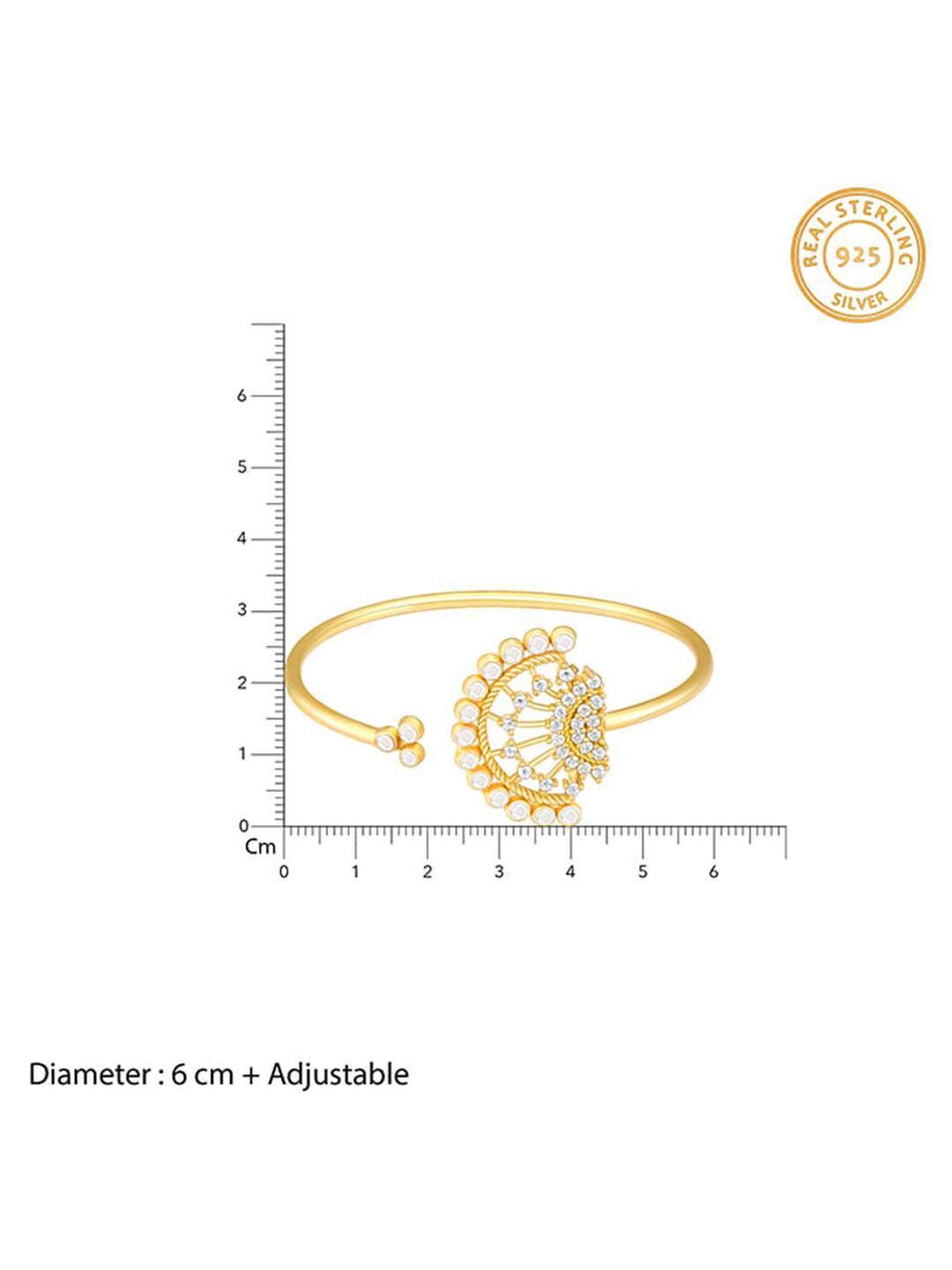 GIVA 925 Silver Heeriye Bracelet for Women & Girls