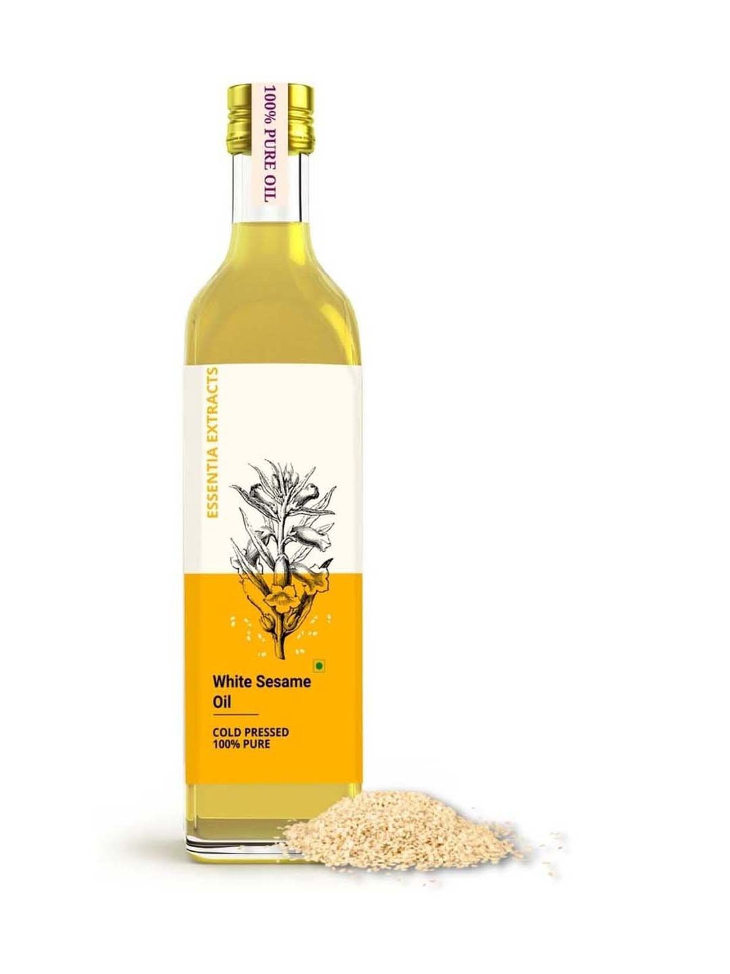 Essentia Extracts Cold-pressed White Sesame Oil - 500 ml