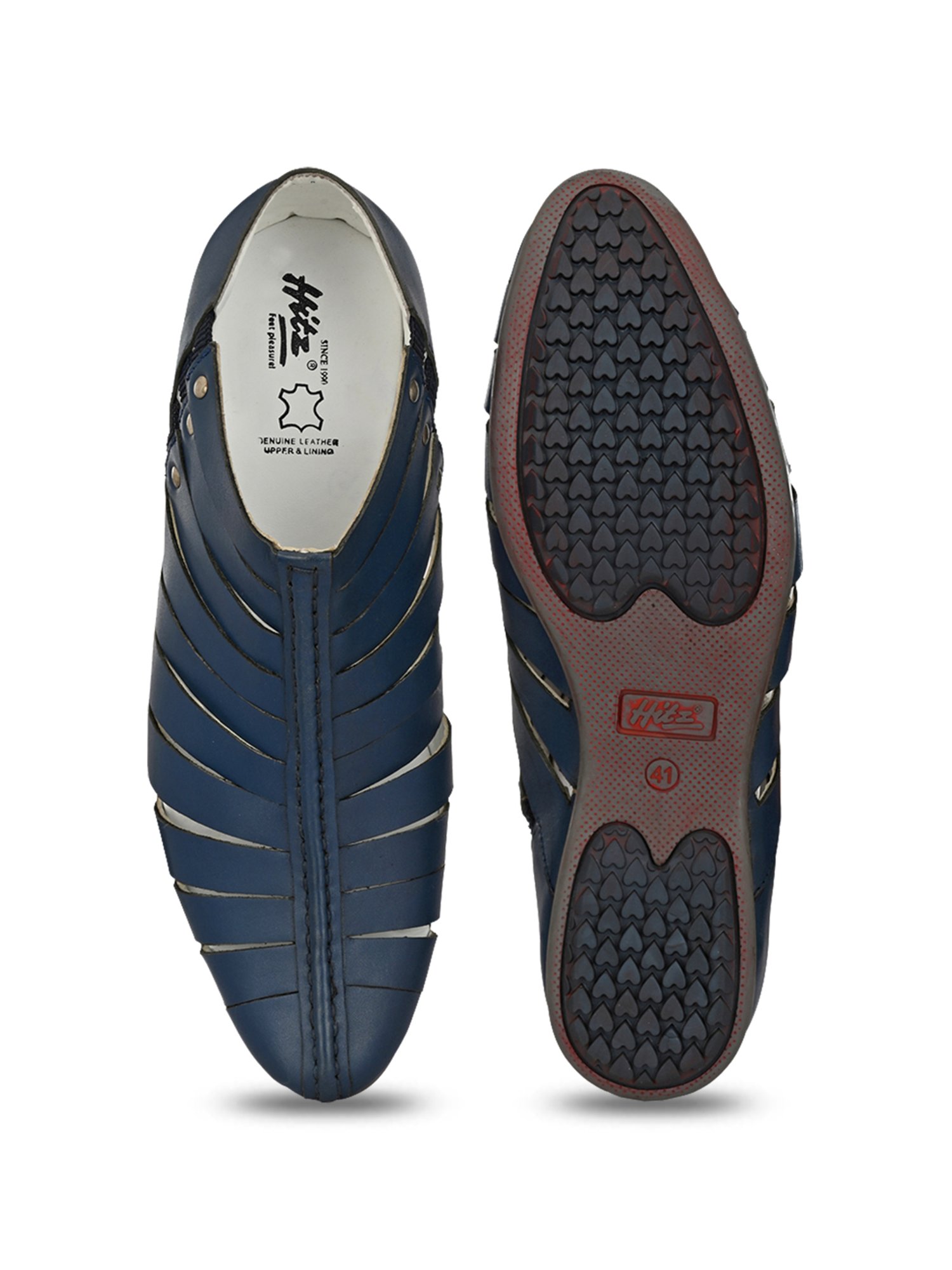 Hitz Men's Blue Casual Slip-ons