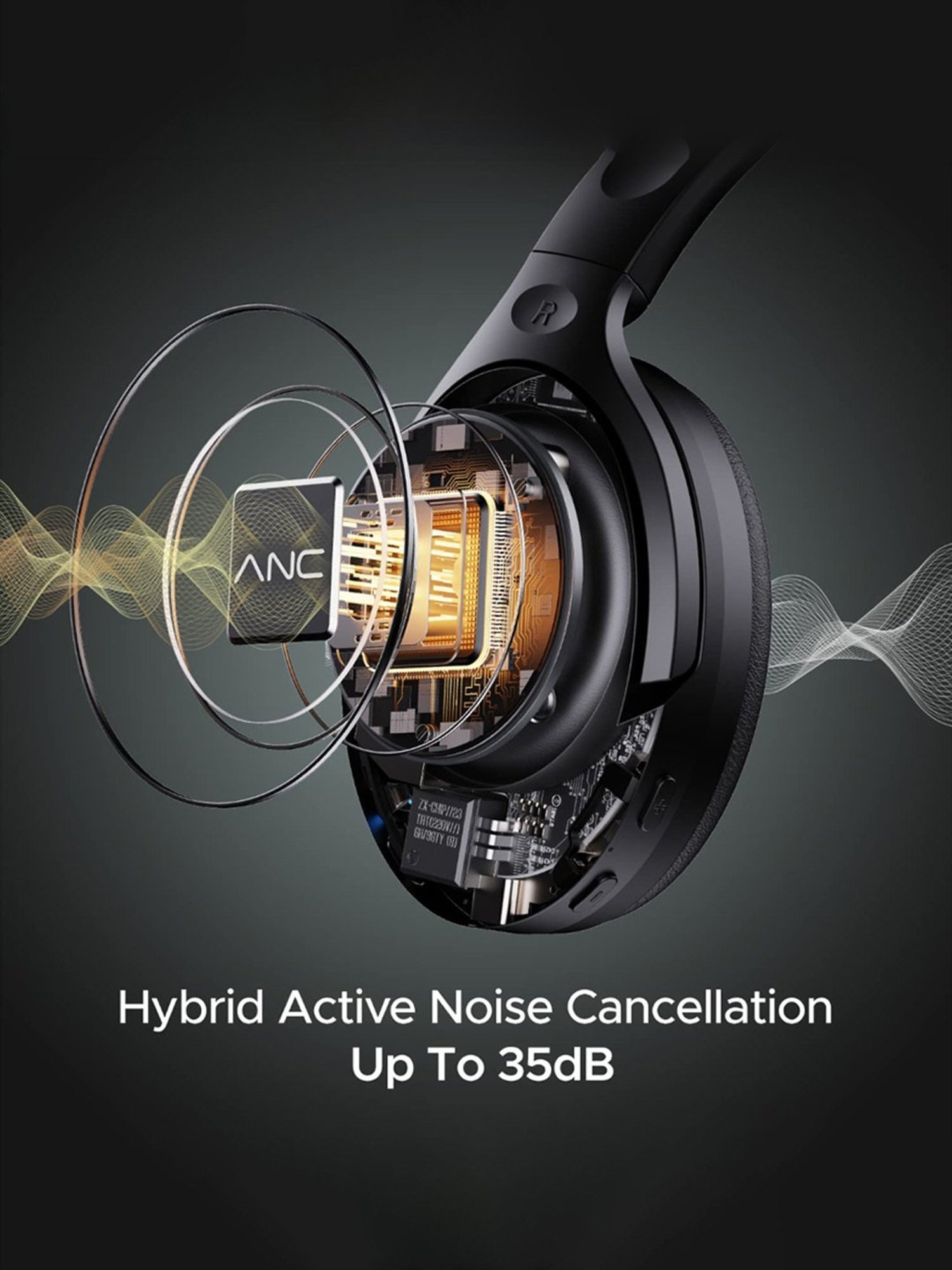 Boat Rockerz 551ANC Active Noise Cancellation Headphones with Upto 100H Playtime (Stellar Black)