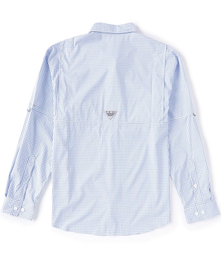 Columbia PFG Super Tamiami Gingham Roll-up Sleeve Woven Shirt