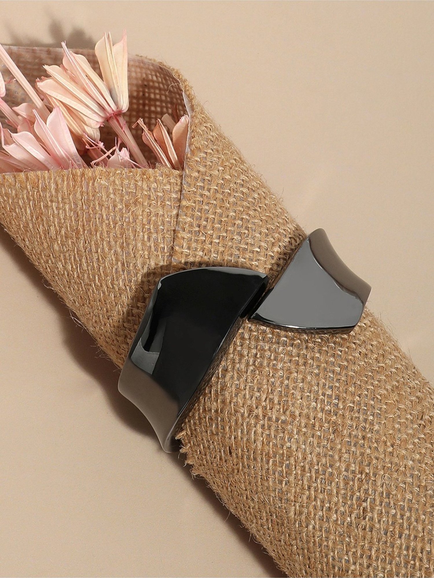 Sohi Metallic ZigZag Dark Silver Bracelet for Women & Girls