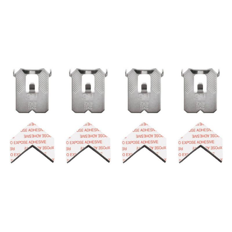 3M 25lb CLAW Drywall Picture Hanger with Temporary Spot Marker + 4 hangers and 4 markers