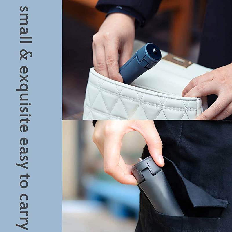 Tripod, Cell Phone Tripod, Tabletop Holder Tripod Compatible with Gopro Hero 8 Black DJI Osmo Mobile 2 3 Osmo Pocket Osmo Action ZHIYUN Smooth 4 Q2 Fully Adjustable Angle & Rotation (Gray)