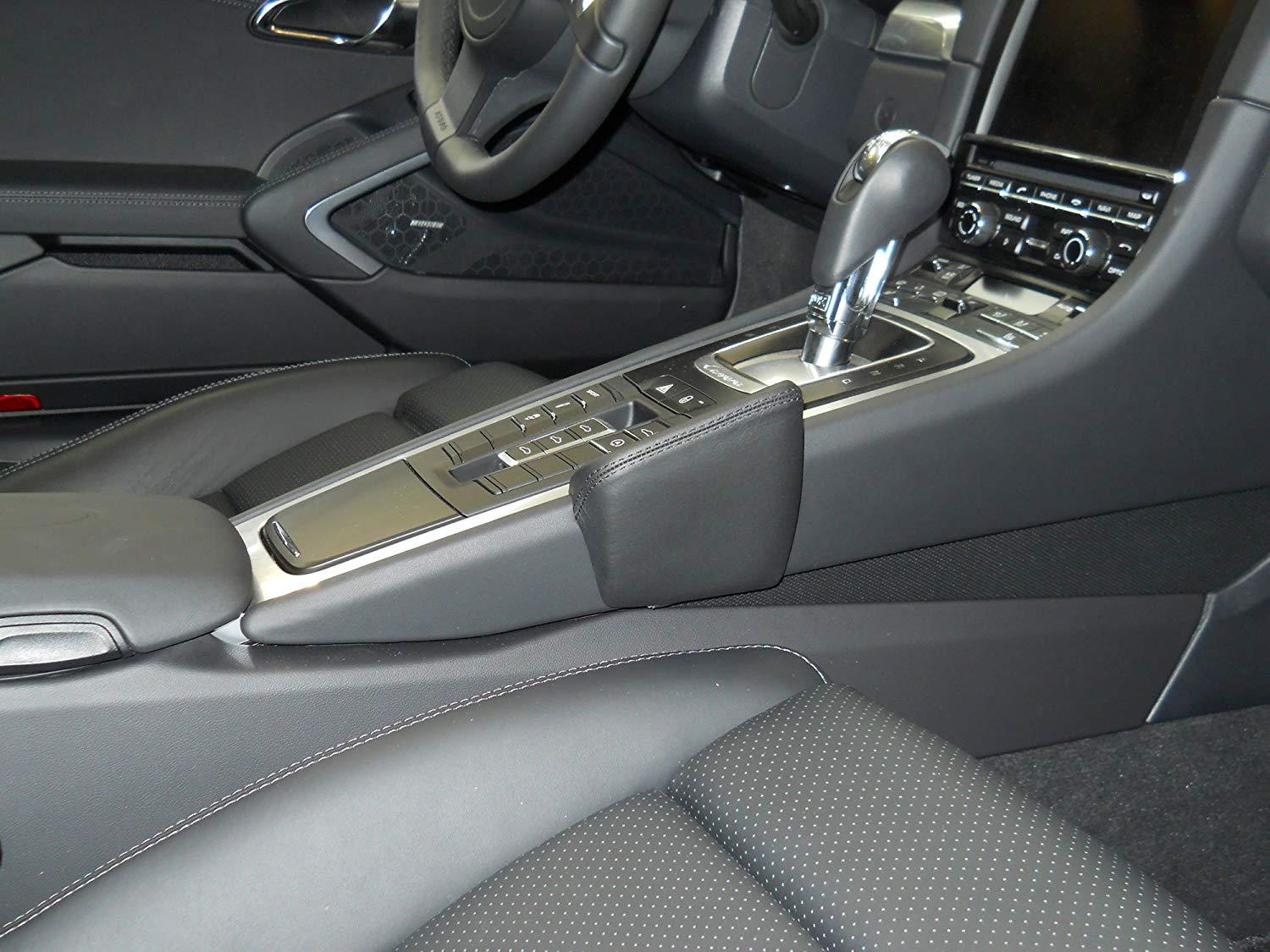 Kuda 089060 Leather Mount Black Compatible with Porsche 911 (991) (Since 2012), Boxster (981) (Since 2013), Cayman (981) (Since 2013)