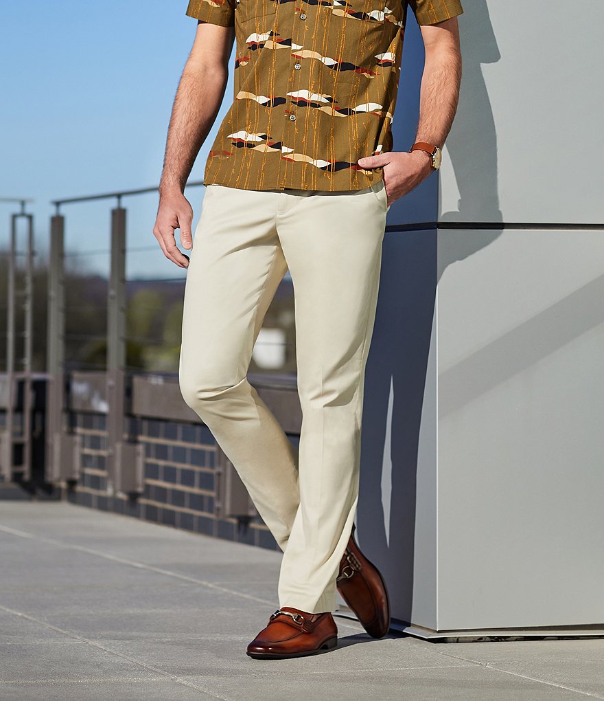 Magnanni Men's Rafa 2 Leather Bit Buckle Detail Moc-Toe Dress Shoes