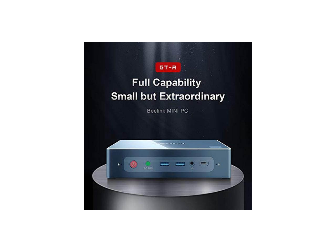 Beelink GTR Mini PC Windows 10 Pro,AMD Ryzen 5 3550H Processor(up to 3.7 GHz) 16GB DDR4 512GB NVMe SSD,Radeon Vega 8 Graphics,WiFi 6,Bluetooth 5.0,Dual Gigabit Ethernet,Gaming PC