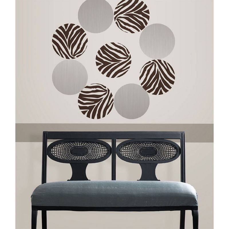 Ice Dots Silver Circle Wall Accent Stickers - Jonathan Adler..