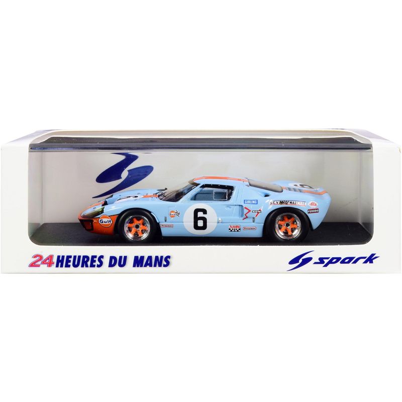 Ford GT 40 RHD (Right Hand Drive) #6 Jacky Ickx - Jackie Oliver "Gulf Oil" Winner 24H of Le Mans (1969) 1/43 Model Car by Spark