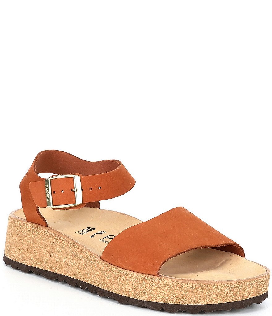Papillio by Birkenstock Women's Glenda Suede Ankle Strap Platform Sandals