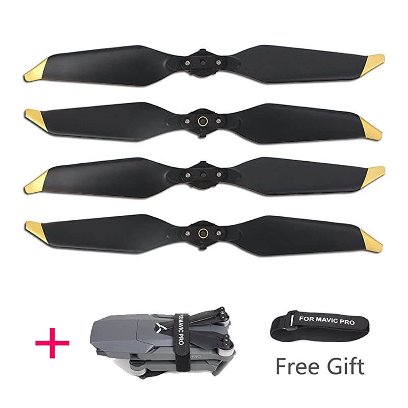 2 Pairs Drone Propellers for DJI Mavic Pro or Mavic Pro Platinum Propellers LowNoise and QuickRelease 8331F