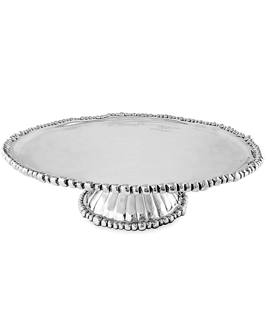 Beatriz Ball Pedestal Organic Pearl Nova Round Platter