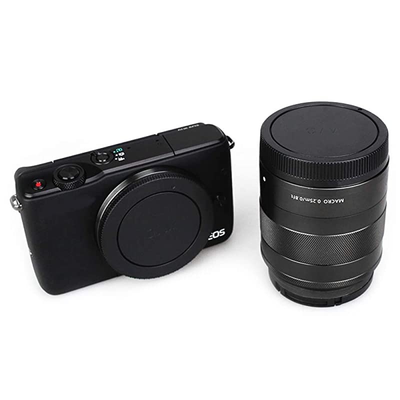 2 Pack  Body Cap and Rear Lens Cap Cover Kit for Sony Alpha AMount DSLR Cameras and Sony Alpha AMount Lenses