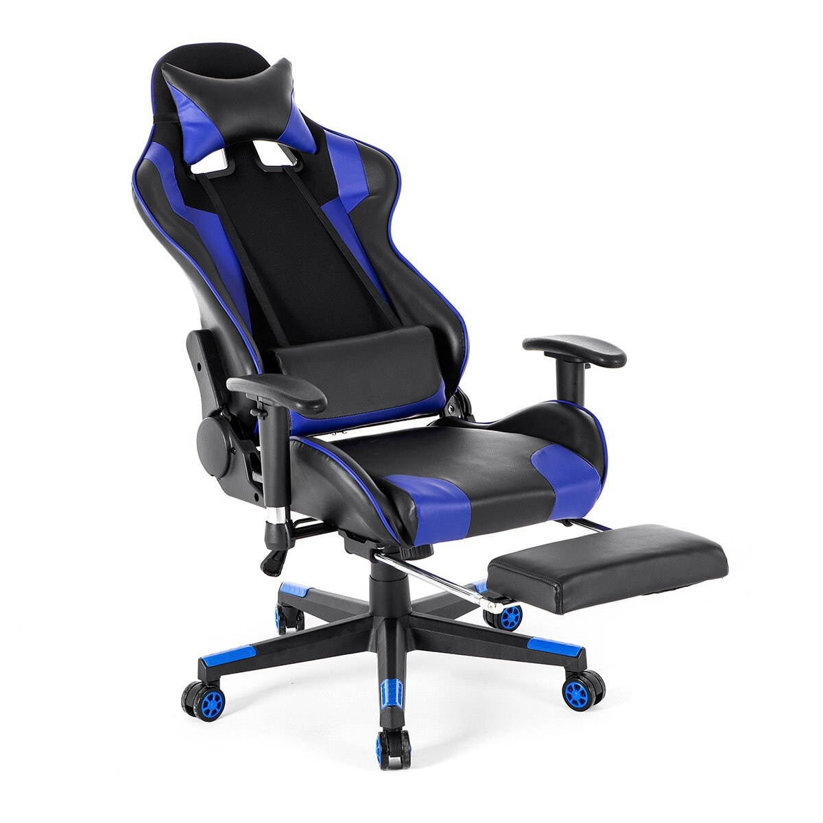 Computer Office Chair  Gaming Chair Home  with Footrest Swivel Lifting Lying Ergonomic Office Gamer Chair Racing Chair for Adult Reclining Adjustable  Leather Chair High Back Desk Chair Headrest