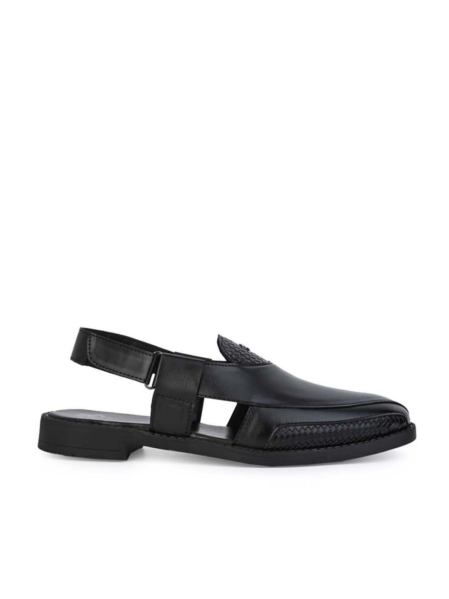 Alberto Torresi 
 Men's Black Back Strap Sandals