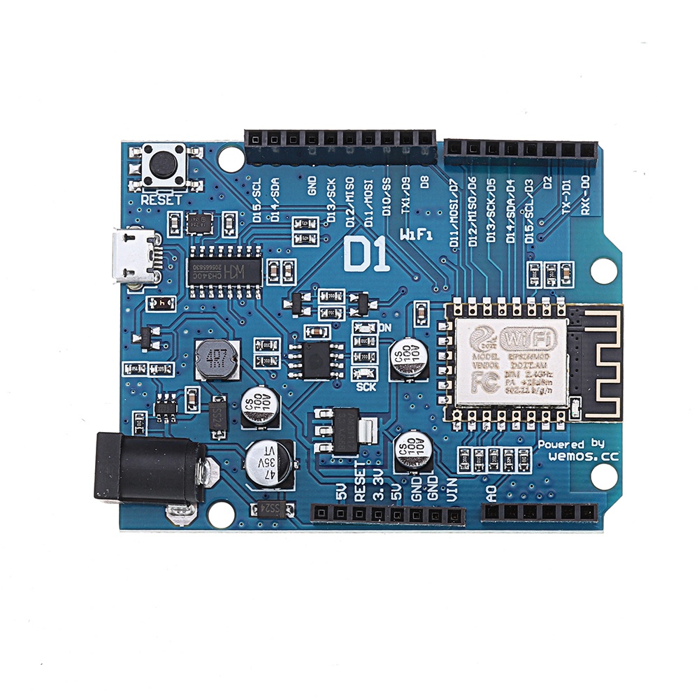 5Pcs D1 WiFi UNO ESP-12E Based ESP8266 Shield Module for Arduino - products that work with official Arduino boards