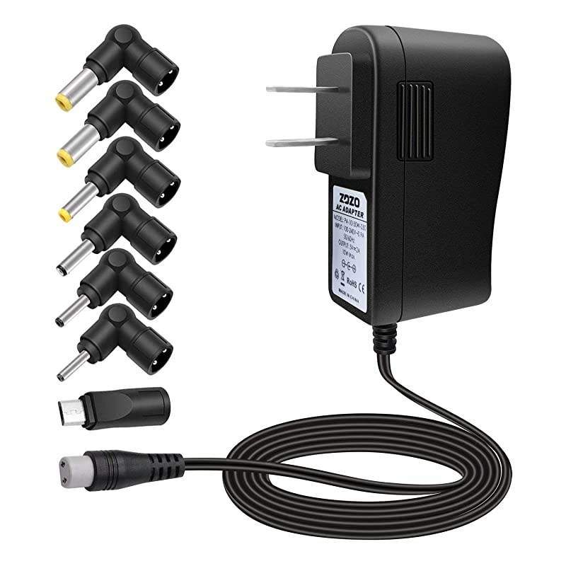 10W 5V2A (2000mA) Multi Tips Switching AC Power Adapter Replacement Wall Charger for Android Tablets Webcam Routers Toys Recorder Bluetooth Speaker TV Box USB Hub and More DC 5v Devices (5V ONLY)