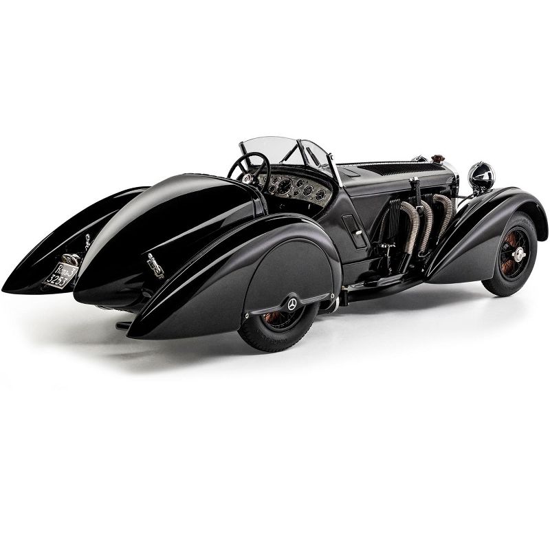 1932 Mercedes Benz SSK Trossi "The Black Prince" 1/18 Diecast Model Car by CMC