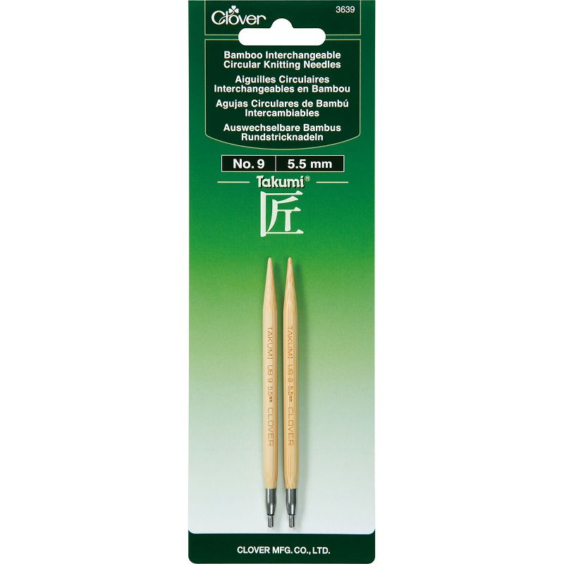 Takumi Bamboo Interchangeable Circular Knitting Needles-Size 9/5.5mm