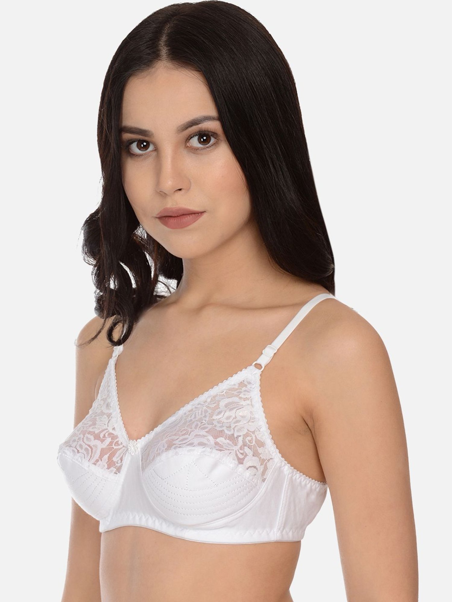 Mod & Shy White Non Wired Non Padded Full Coverage Bra
