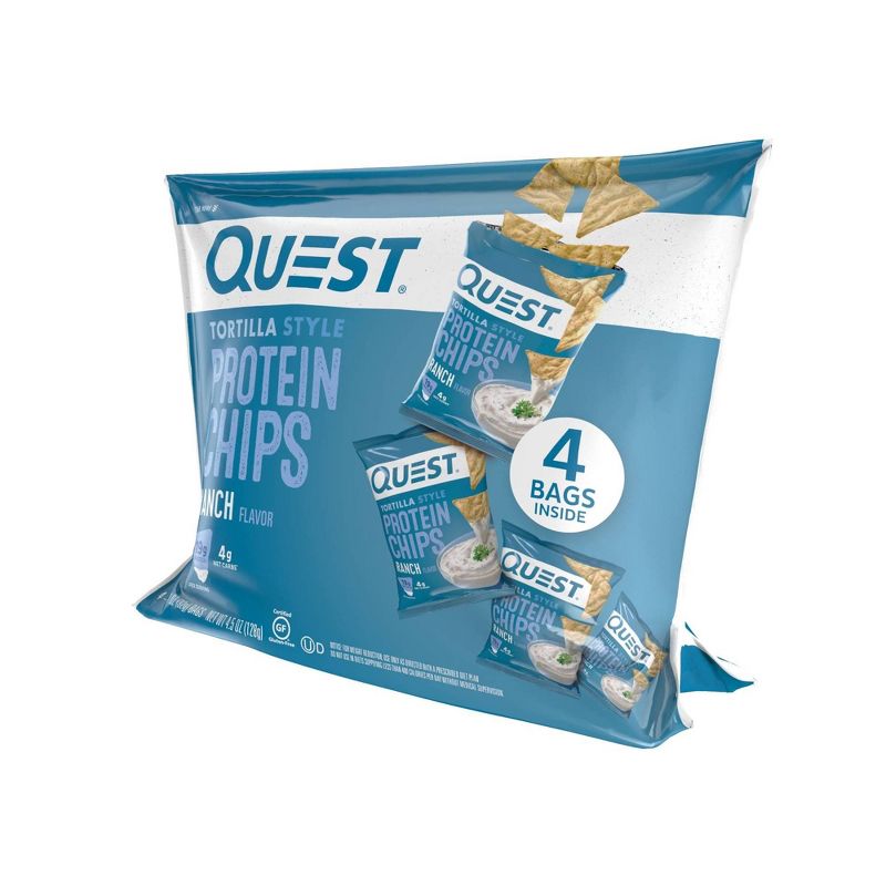 Quest Tortilla Style Protein Chips - Ranch - 4ct/4.5oz