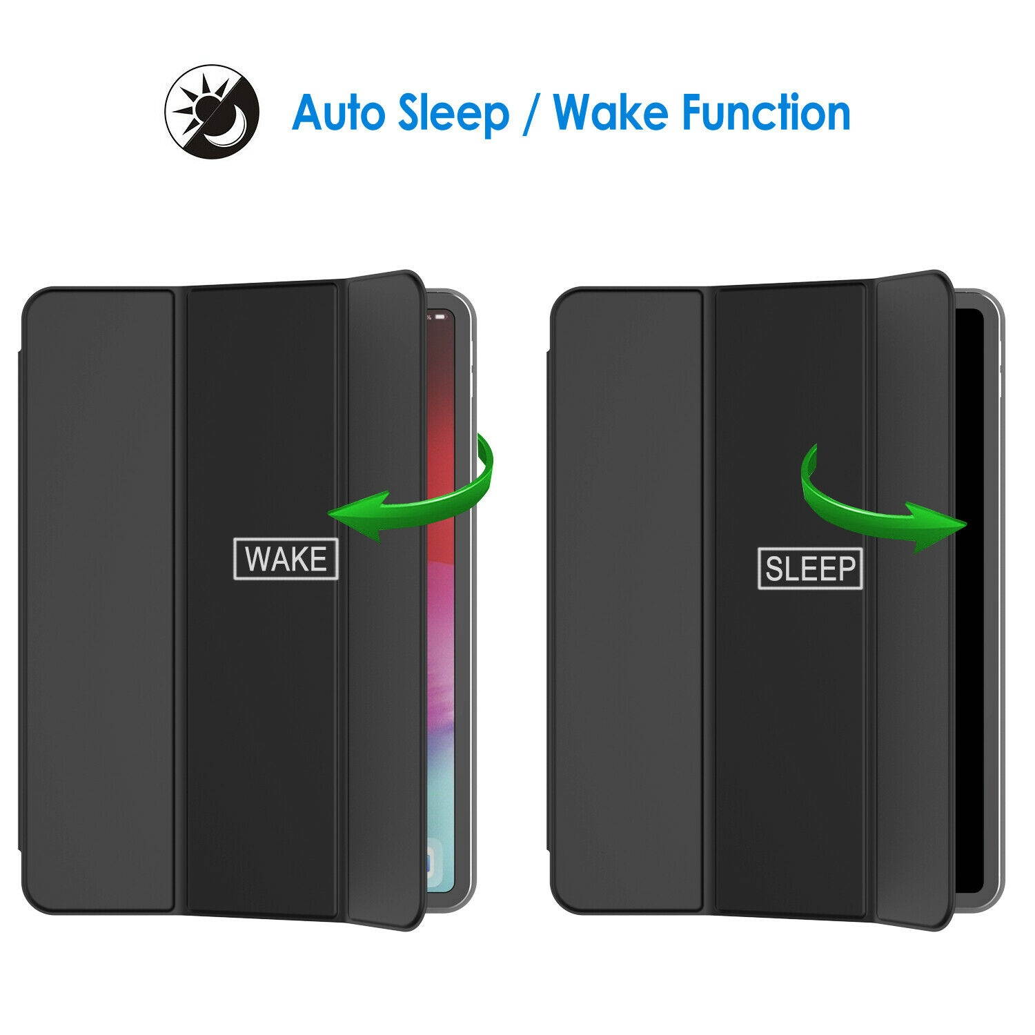 JETech Magnetic Case for iPad Pro 11" 2018 Smart Cover with Auto Wake/Sleep