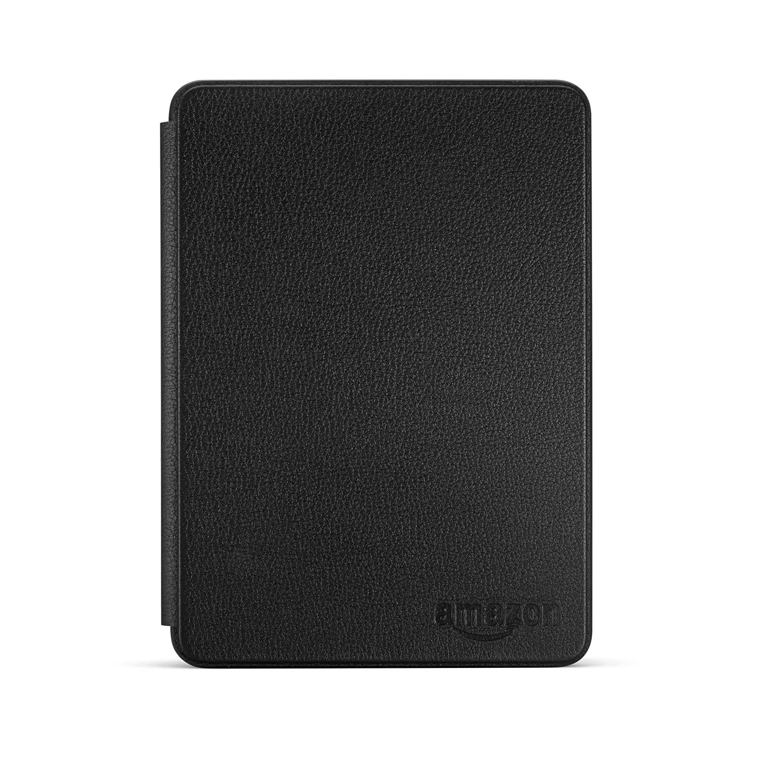 Amazon Protective Leather Cover for Kindle (7th Generation, 2015), Black - will not fit 8th Generation or previous generation Kindle devices or Kindle Paperwhite