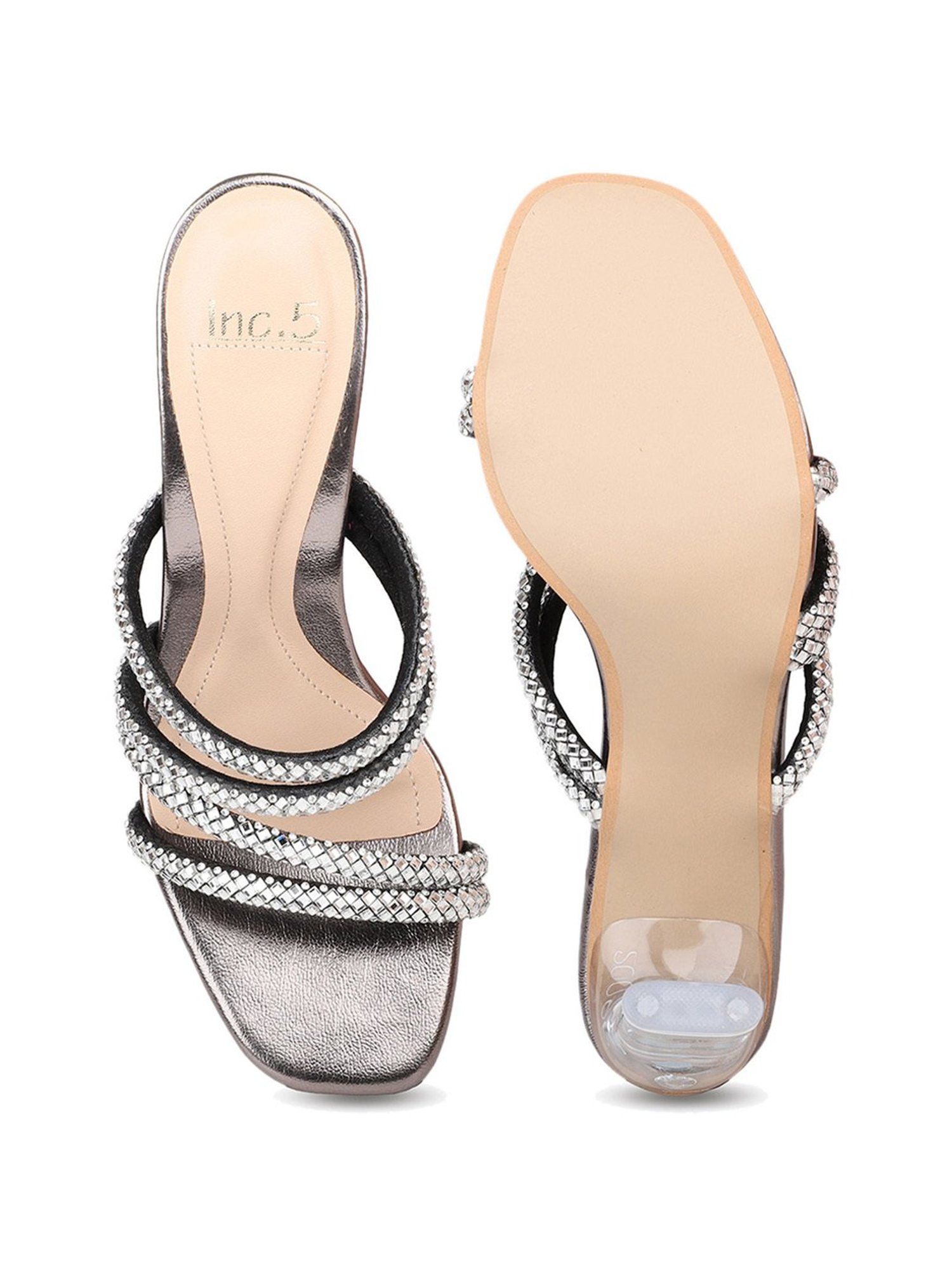 Inc.5 Women's Gun Metal Casual Sandals