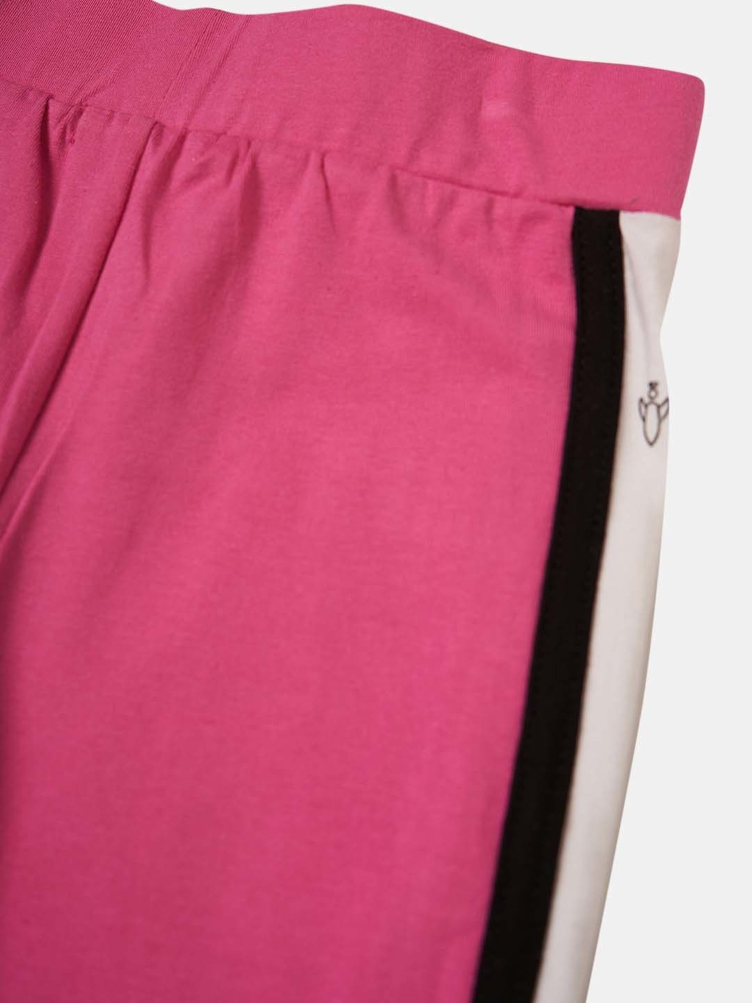 Angel & Rocket Girls Pink & White Striped Leggings