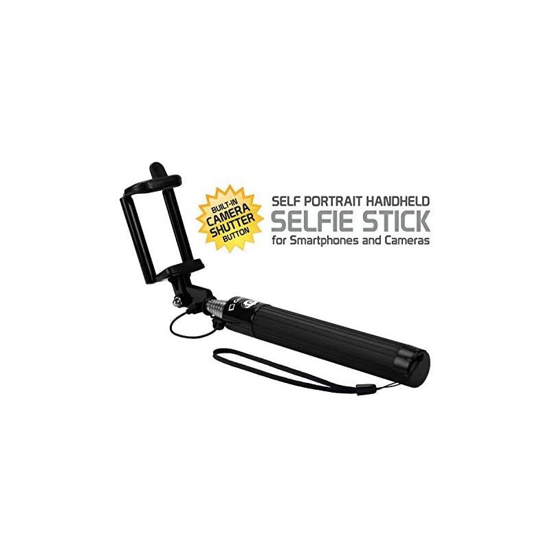 Selfie Stick Extendable Adjustable Compatible for Apple iPhone 66 Plus54Samsung Note 985 Galaxy S9S8S7S6A6J7J3 LG Stylo 432V40 ThinQMotorola Smart Phones and Cameras Black