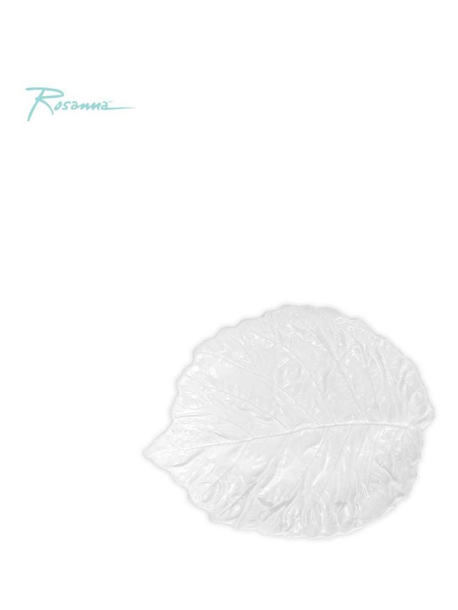 Rosanna White Nature's Table Medium Leaf Tray