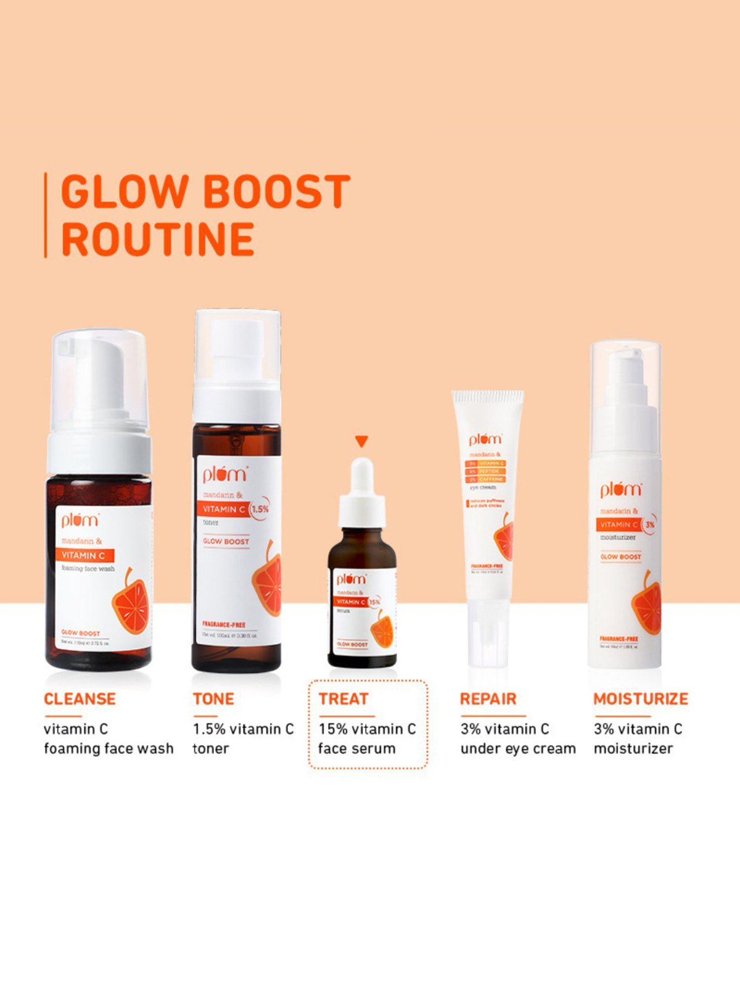 Plum 15% Vitamin C Face Serum with Mandarin - 20 ml